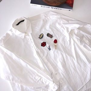 Zara Oversized Button Down Shirt
